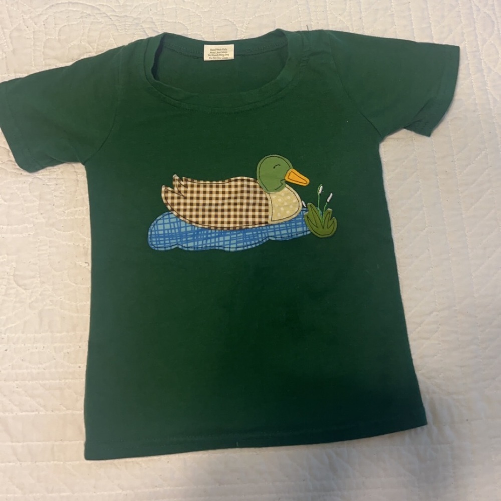 Toddler boys duck boutique t-shirt green size 3T